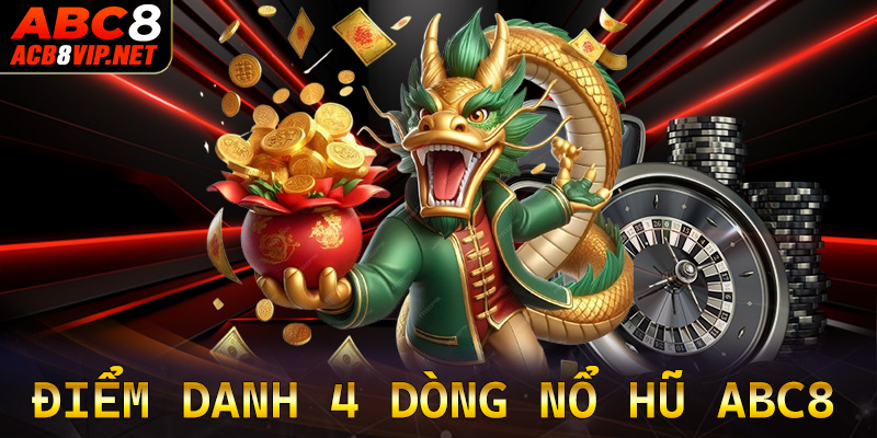 Điểm danh 4 dòng game nổ hũ abc8 được nhiều người chơi nhất 2024 